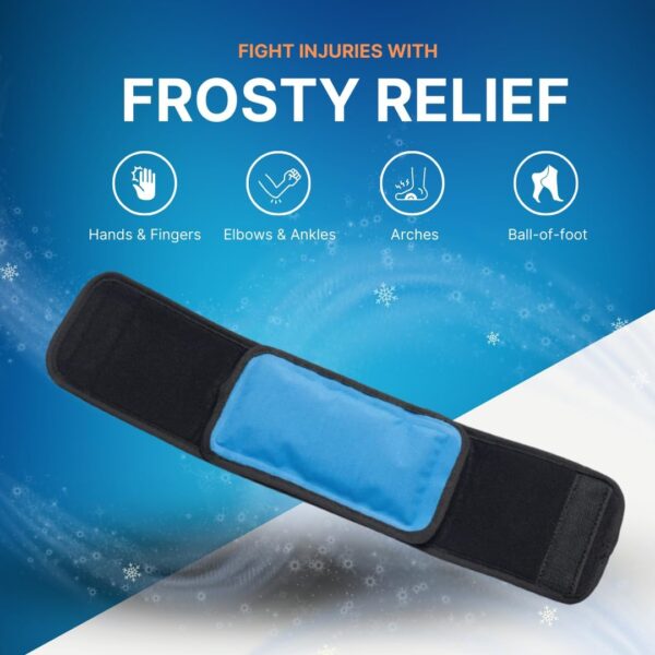NatraCure Reusable Ice Wraps for Foot Pain Relief & Swelling - Image 2
