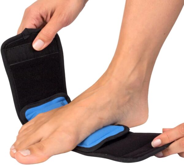 NatraCure Reusable Ice Wraps for Foot Pain Relief & Swelling